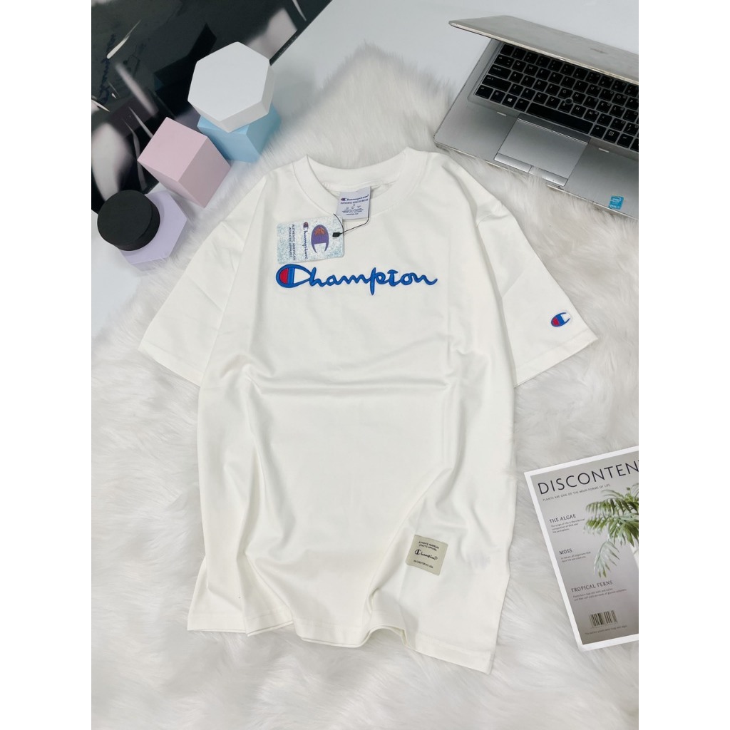 Áo Thun Champion Thêu Line 3 Màu Nam Nữ Unisex