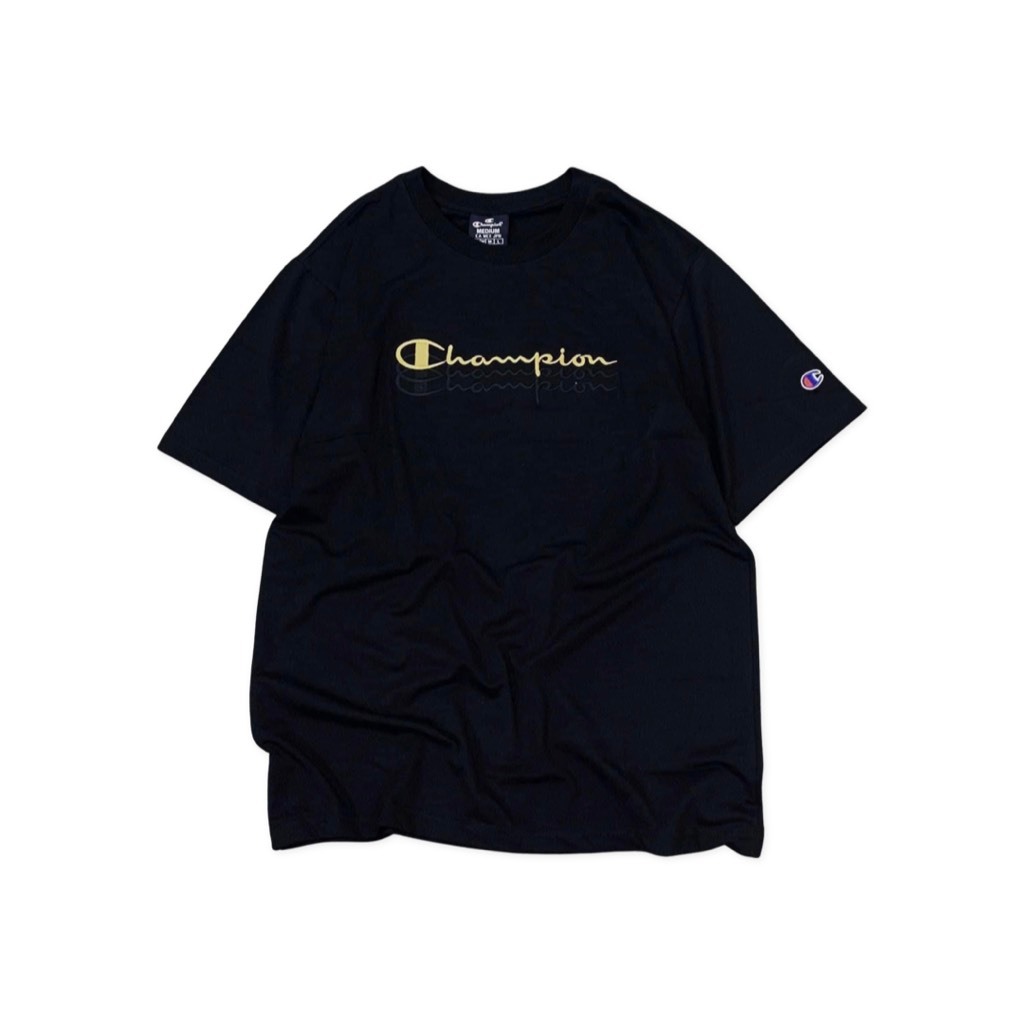 Áo Thun Champion Thêu 3 Line Nam Nữ Unisex