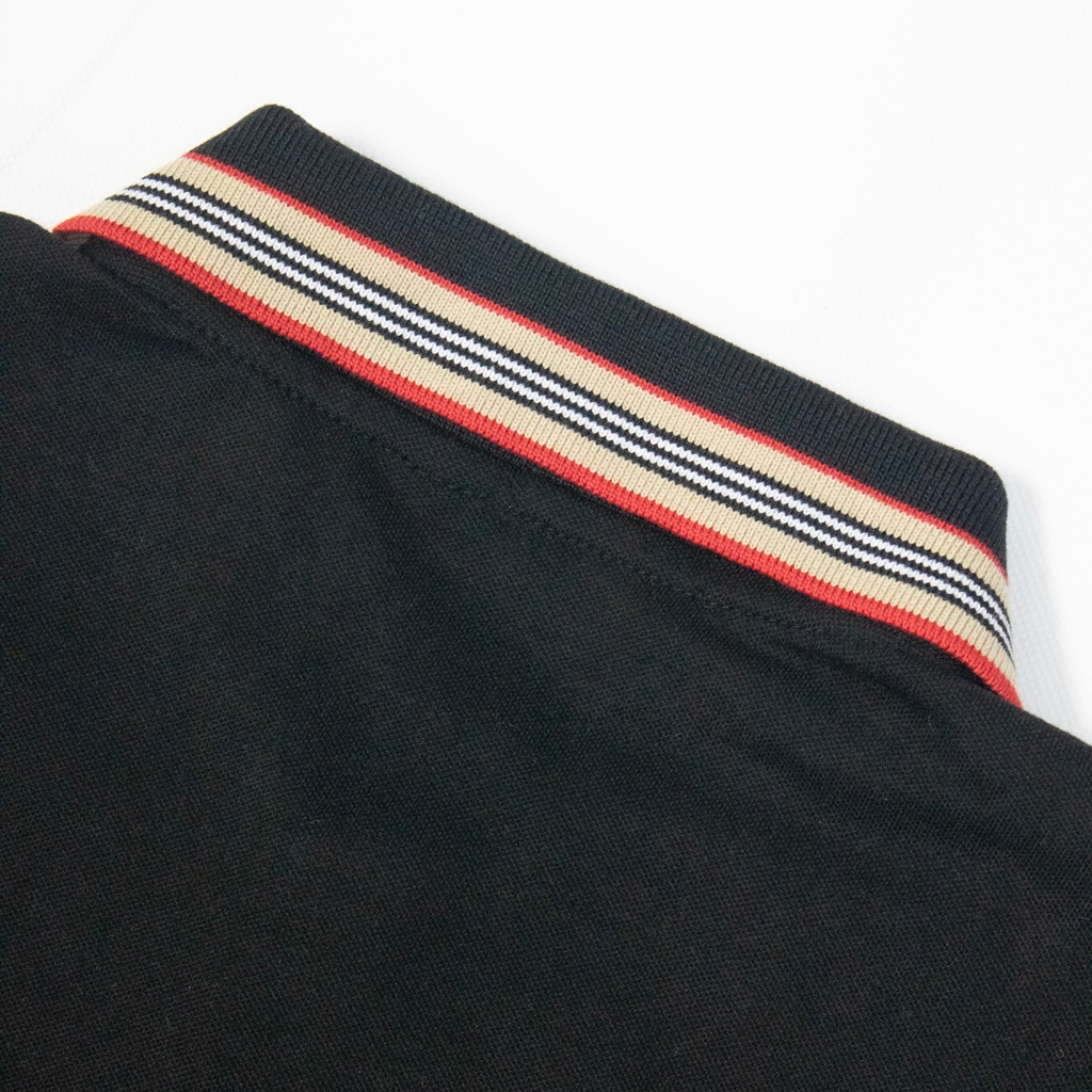 Polo BBR Burberry Icon Stripe Logo Thêu