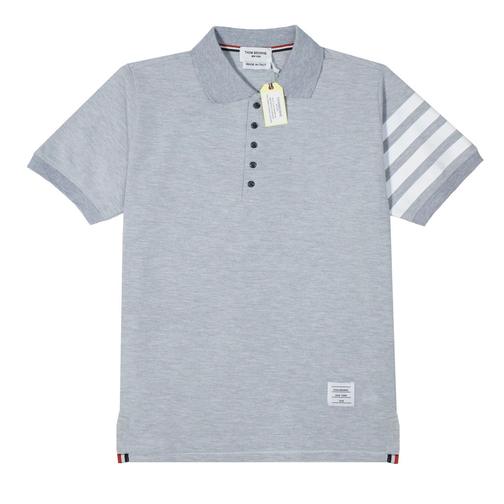 Polo Thom Brown tay Sọc Xám