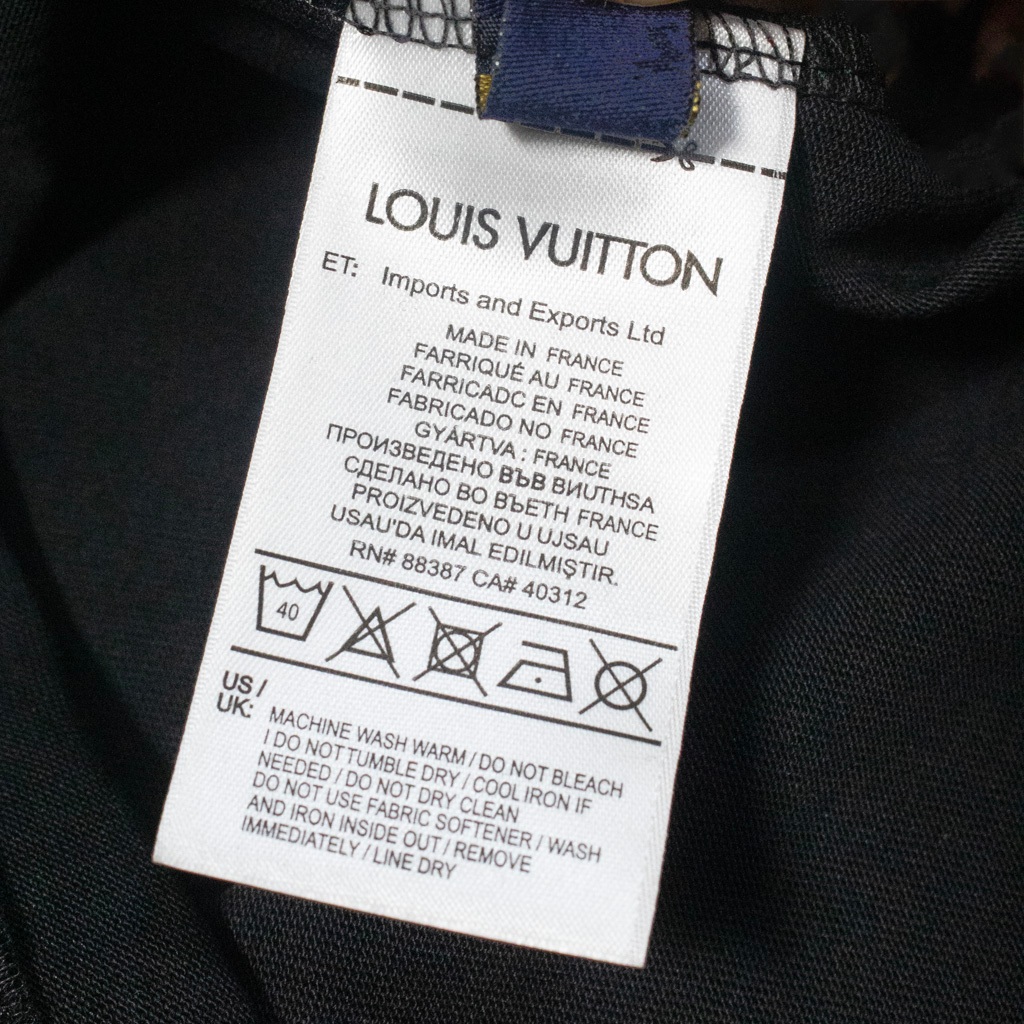 Áo Thun LV Louis Vuitton Thêu Cờ Lê, Kéo Logo Xù