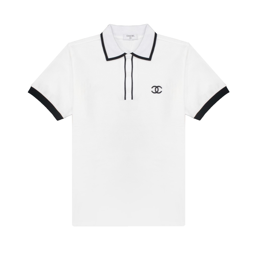 Polo Chanel Basic Phối Viền