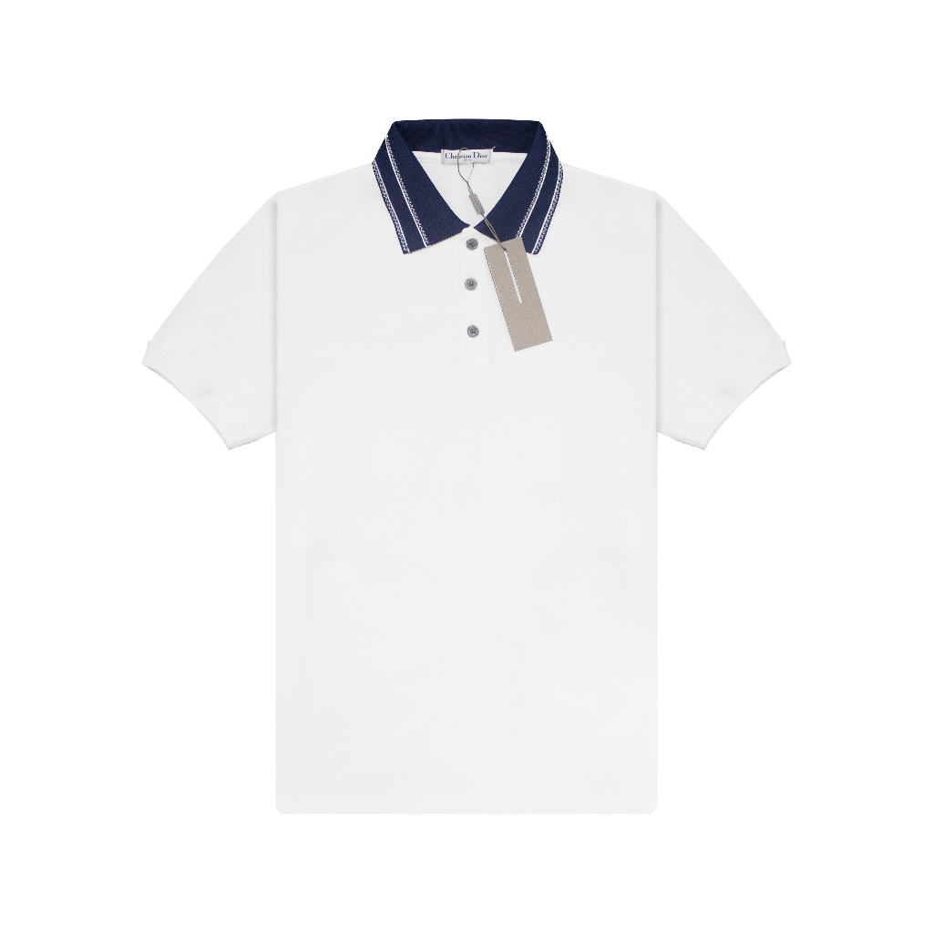 Áo Polo Dior Paraline Collar Cổ Xanh