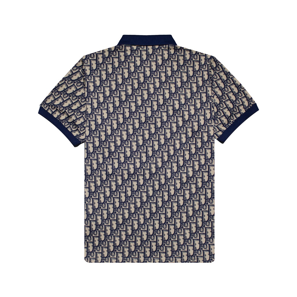 Polo Dior Monogram Cổ Xanh