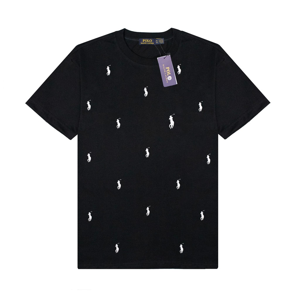 Áo Thun Ralp Laurent Thêu Full Logo Monogram
