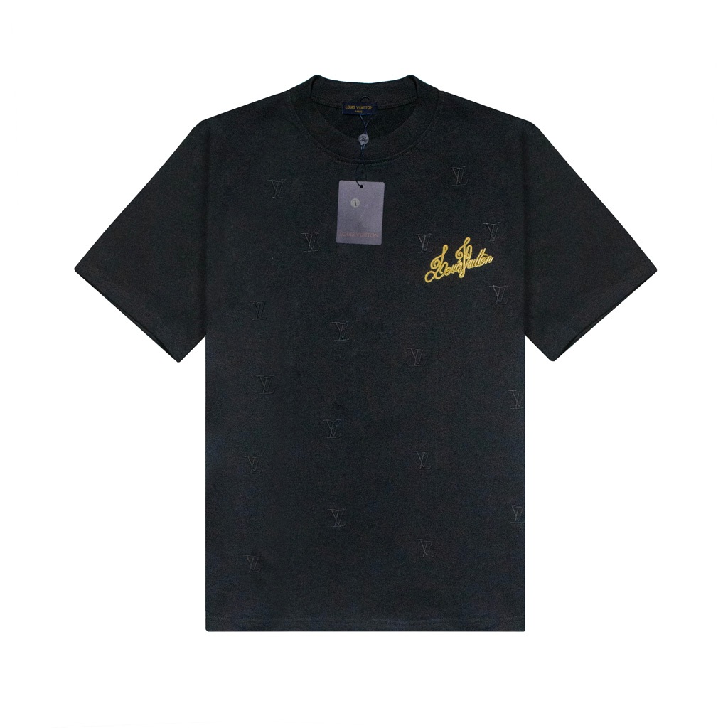Áo Thun LV Louis Vuitton Chữ Vàng Monogram (V2)