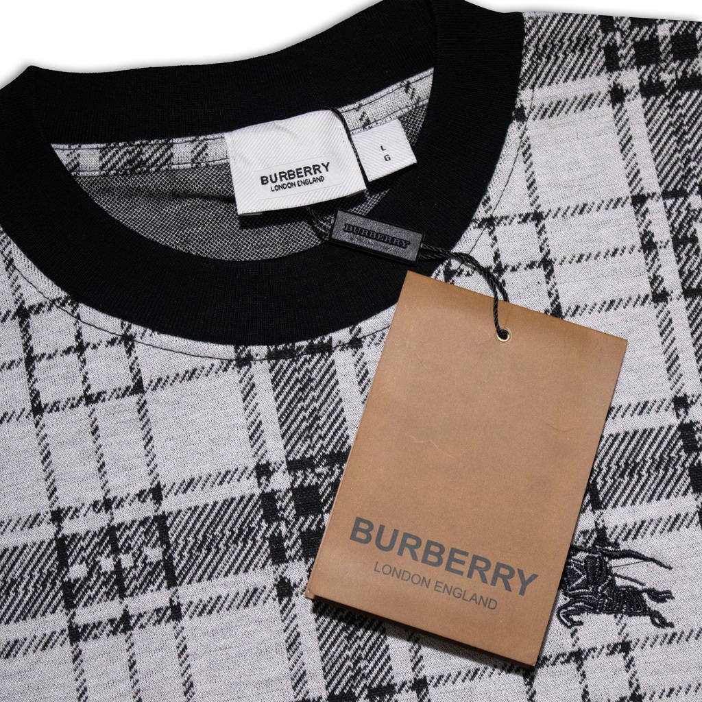 Áo Thun Burberry Kẻ Sọc Logo Horseman