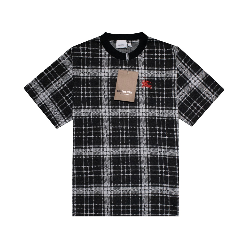 Áo Thun Burberry Kẻ Sọc Logo Horseman