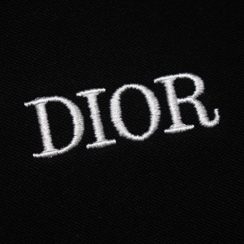 Polo Christian Dior Chữ Dệt Cổ