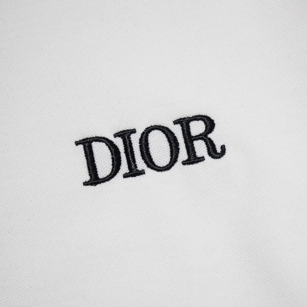 Polo Christian Dior Chữ Dệt Cổ