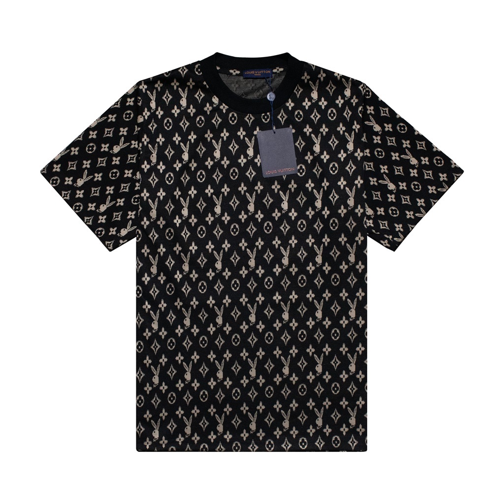 Áo thun LV Louis Vuitton Stripe Accent Monogram V2