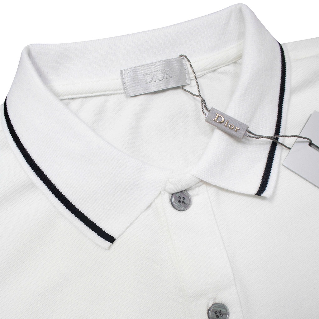 Polo Dior Thêu Ong Phối Viền