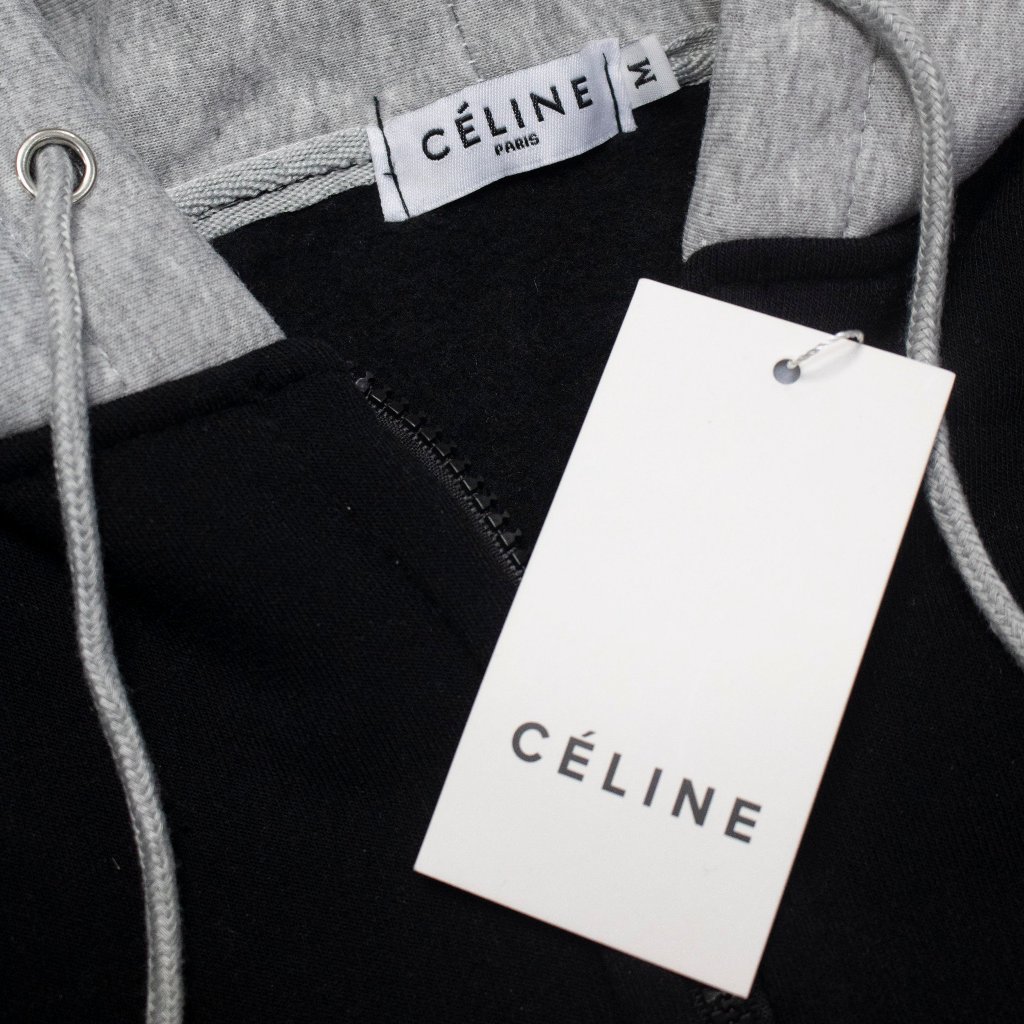 Hoodie Zip Celine Thêu Nón ( Nỉ Bông)
