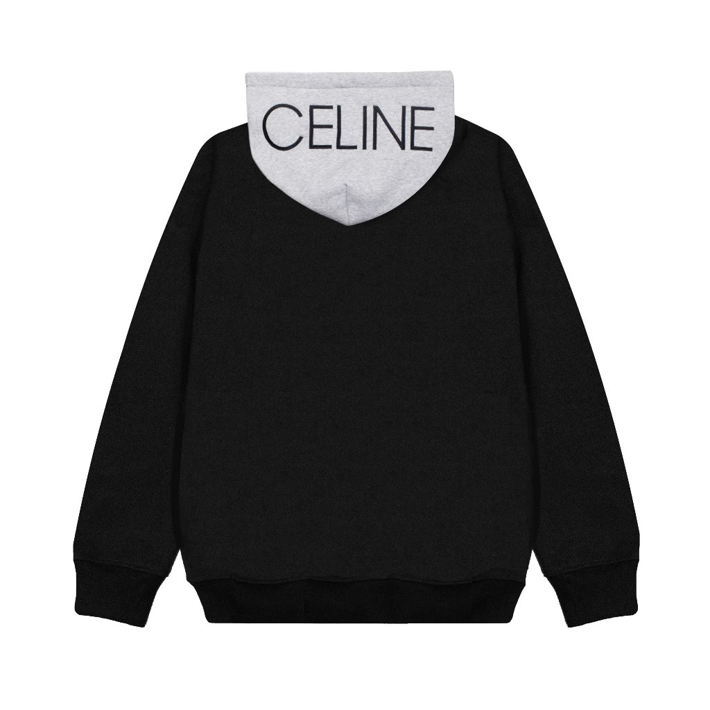 Hoodie Zip Celine Thêu Nón ( Nỉ Bông)