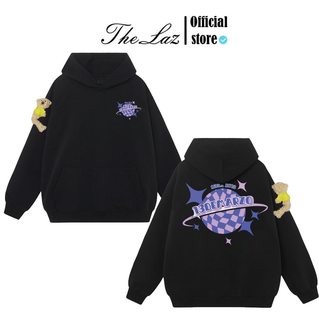 Hoodie 13De Marzo Kèm Gấu Siêu Đẹp In Hình Siêu Nét