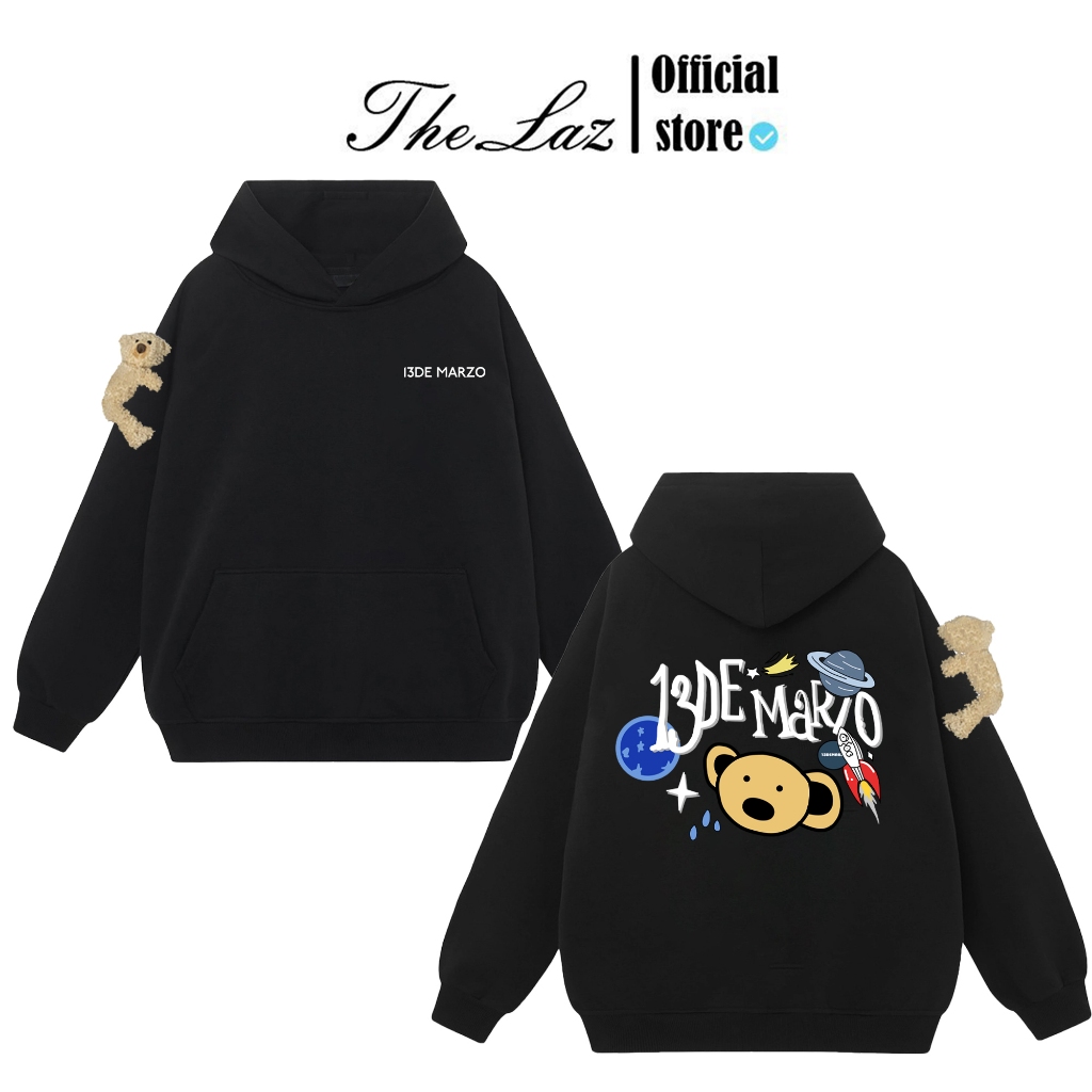 Hoodie 13De Marzo Kèm Gấu Siêu Đẹp In Hình Siêu Nét