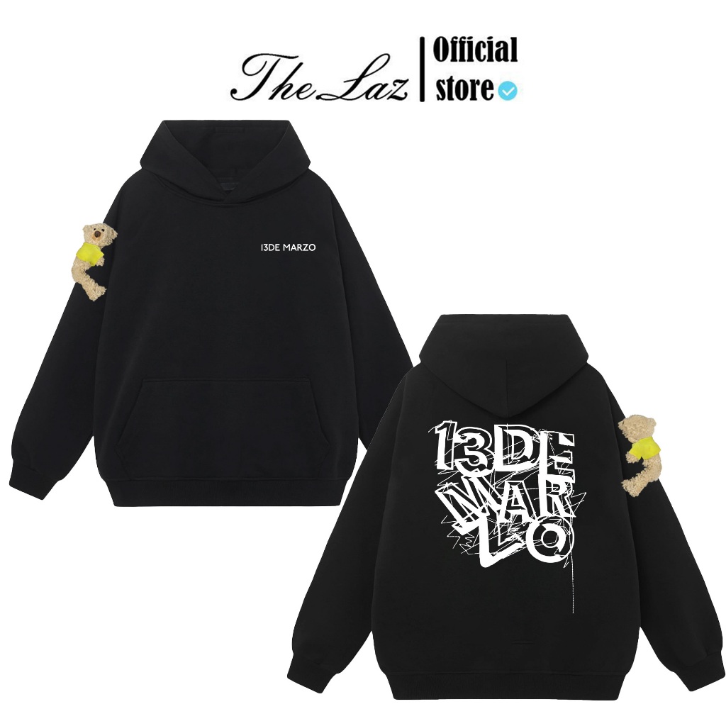 Hoodie 13De Marzo Kèm Gấu Siêu Đẹp In Hình Siêu Nét