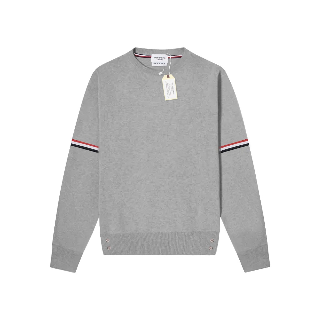 Sweater Thome Brown Viền Tay Mẫu Mới Hot Trend
