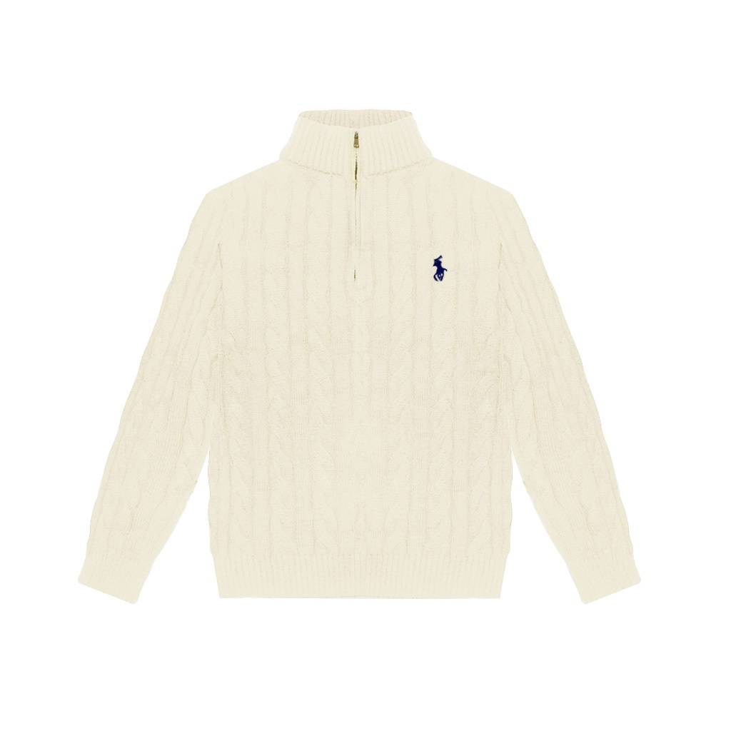 Sweater Ralph Zip Cable (Dệt Len)
