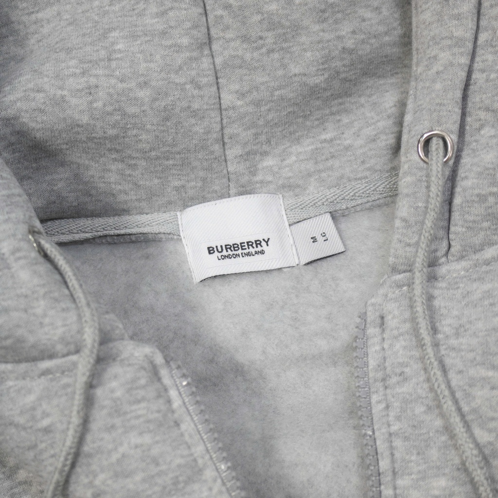 Hoodie Zip BBR Burberry In Nón Phối Tay Caro