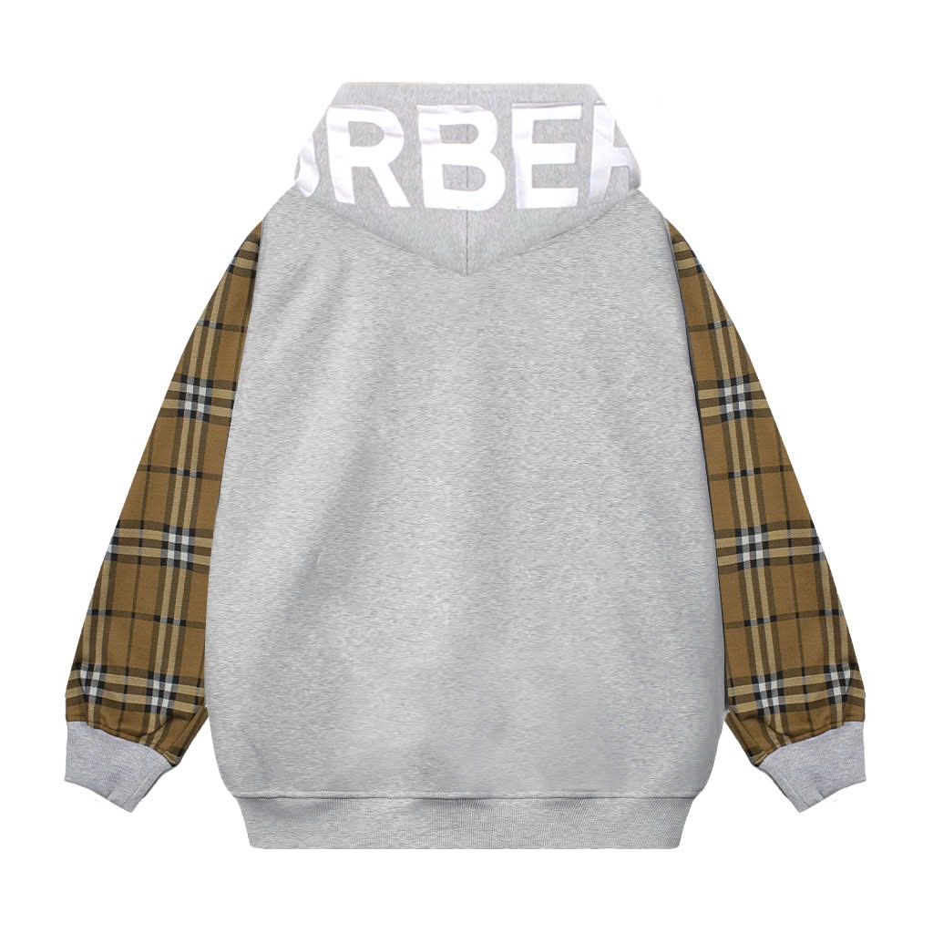 Hoodie Zip BBR Burberry In Nón Phối Tay Caro