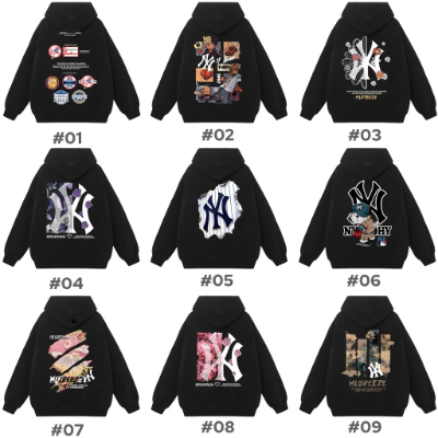 Hoodie MLB NY Có Zip Tổng Hợp Nhiều Mẫu