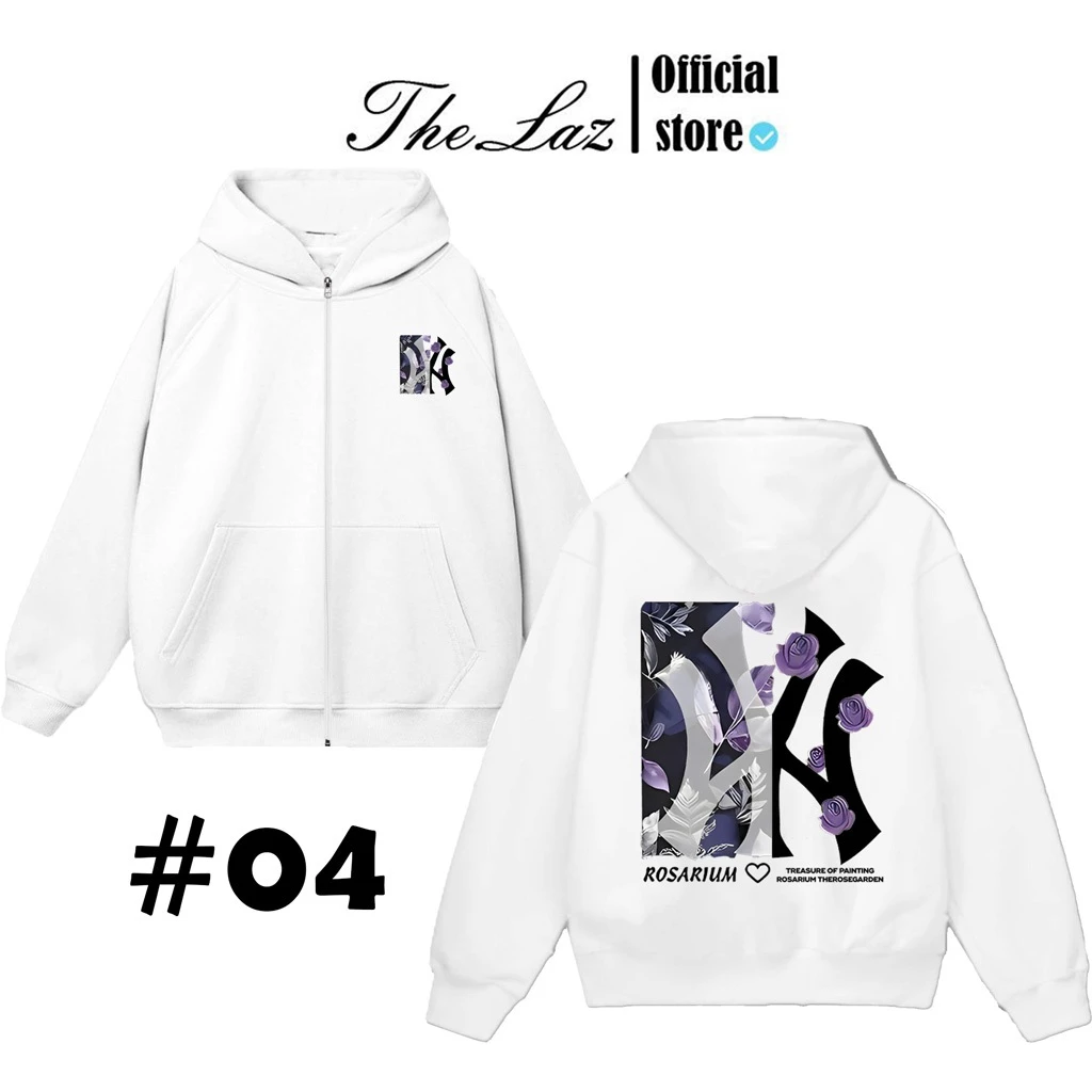 Hoodie MLB NY Có Zip Tổng Hợp Nhiều Mẫu