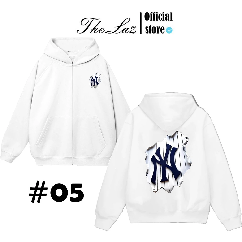 Hoodie MLB NY Có Zip Tổng Hợp Nhiều Mẫu