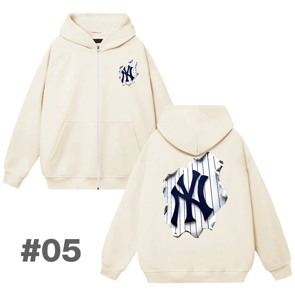 Hoodie MLB NY Có Zip Tổng Hợp Nhiều Mẫu
