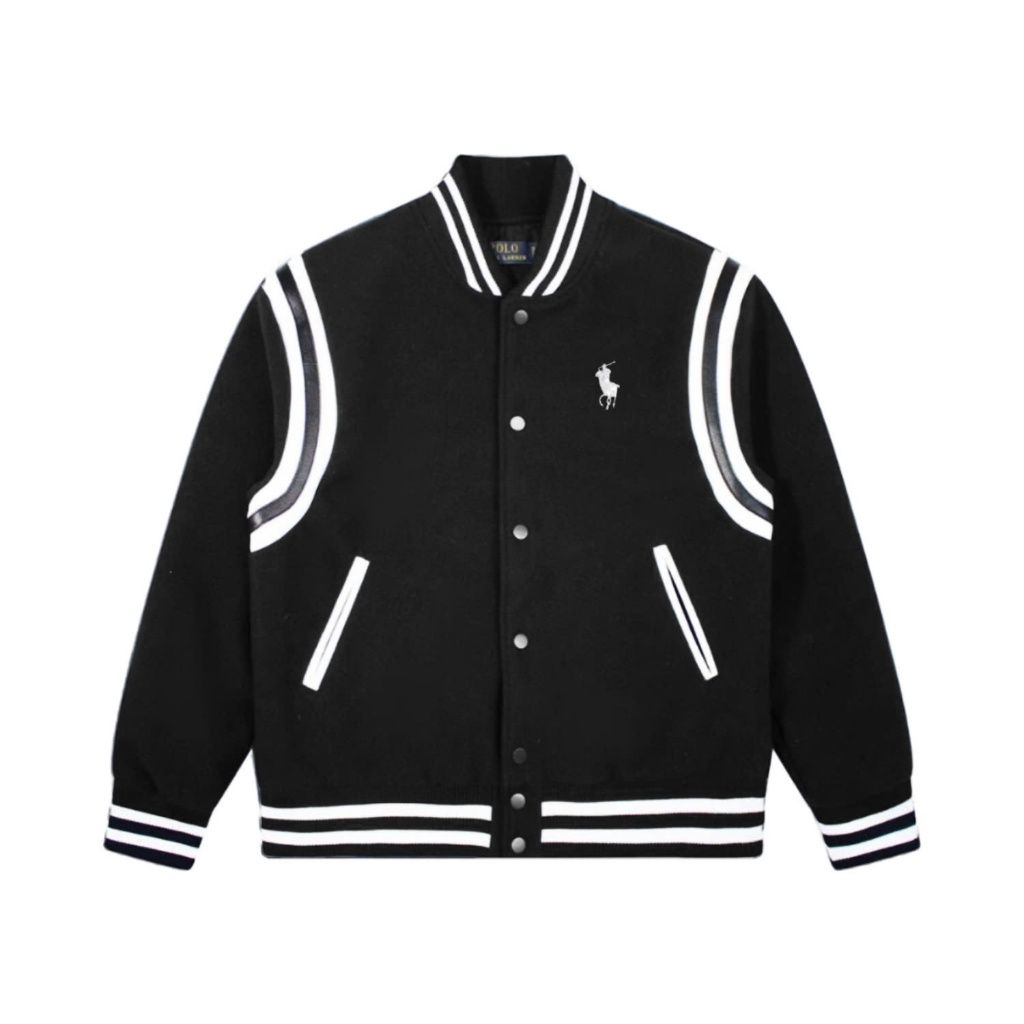 Áo Bomber Varsity Ralp Laurent Logo Thêu