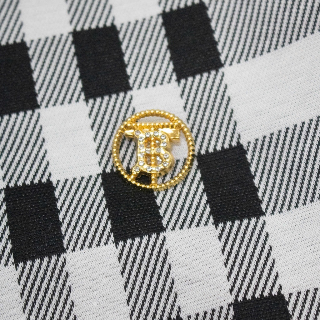Áo Thun BBR Burberry Attached Gold Logo Mới Siêu Chất