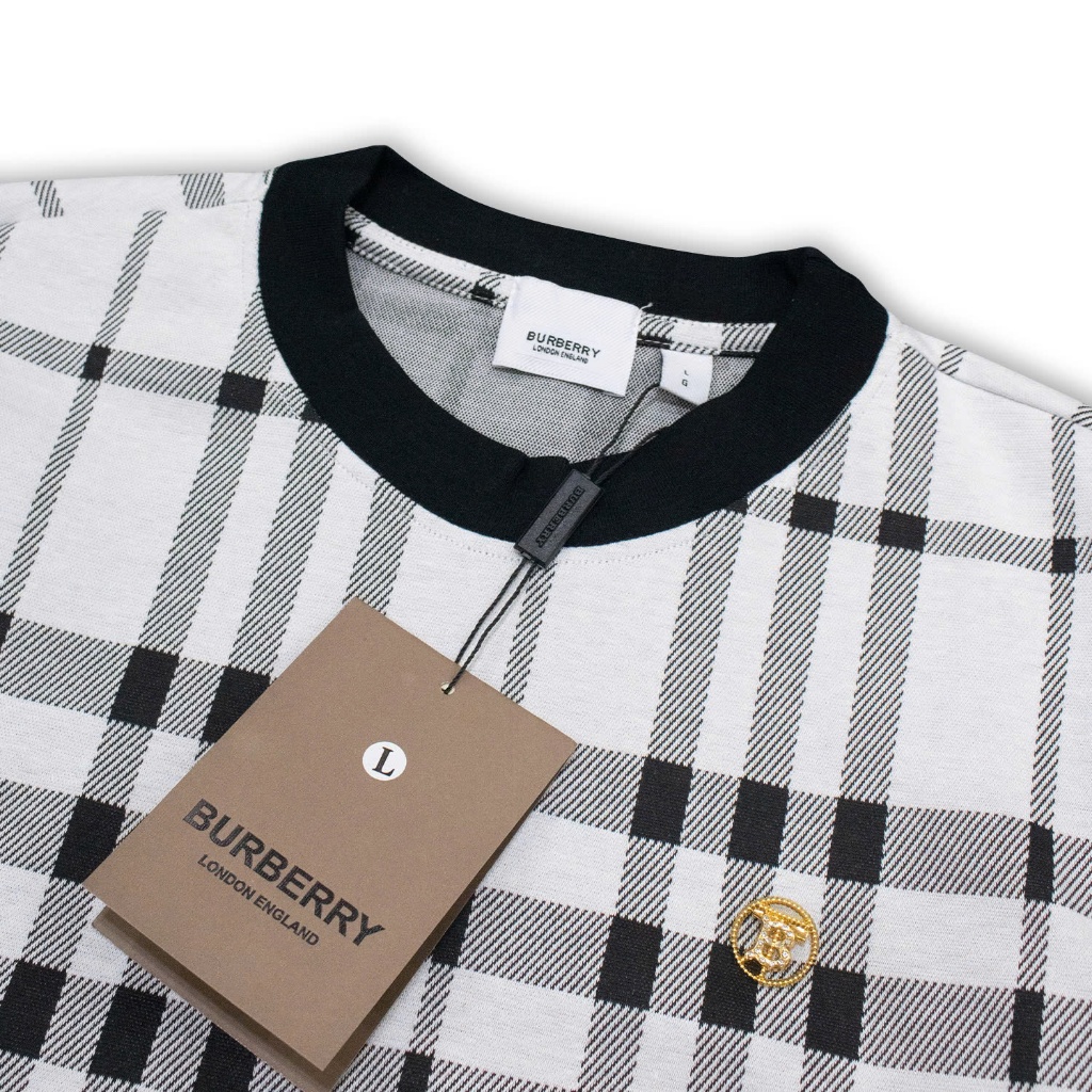 Áo Thun BBR Burberry Attached Gold Logo Mới Siêu Chất