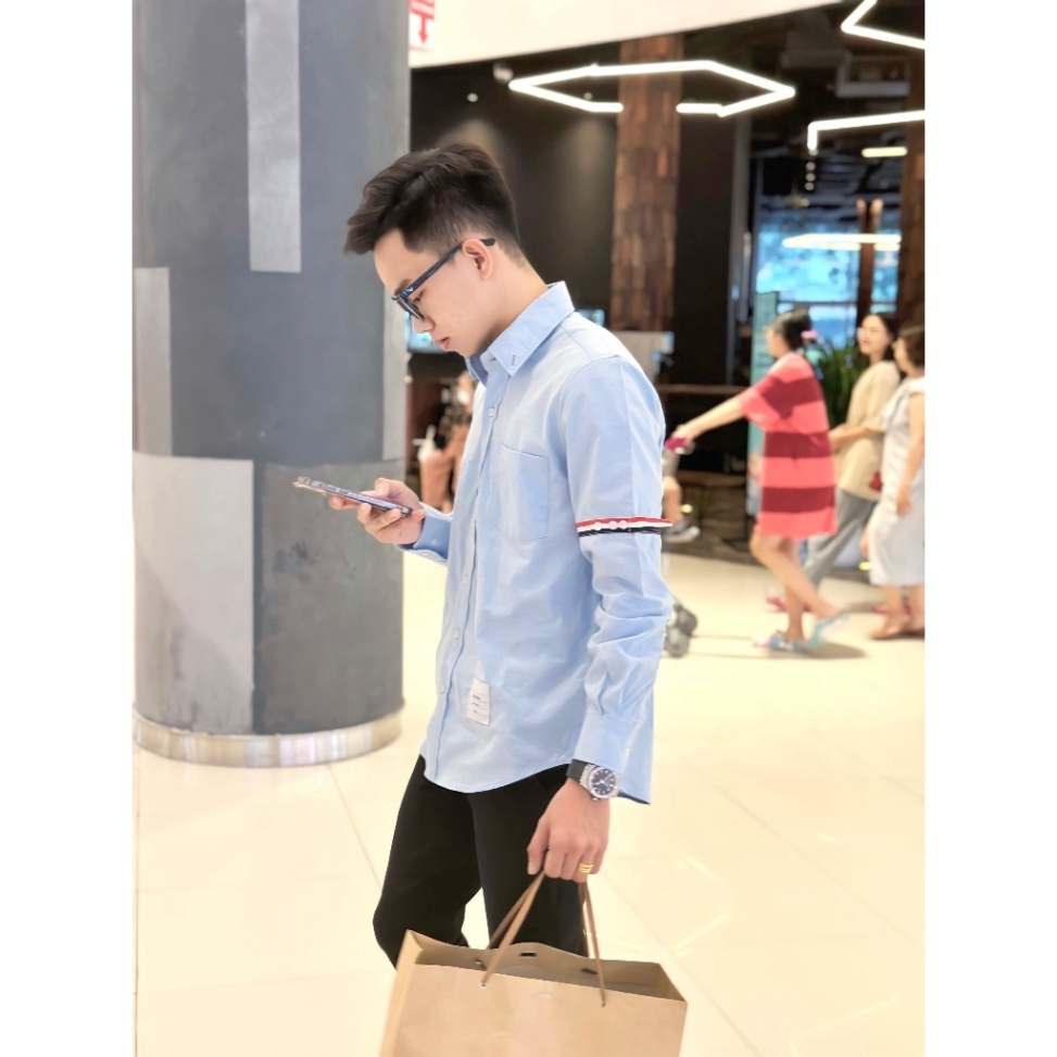 Sơ Mi Thom Brown Tay Dài