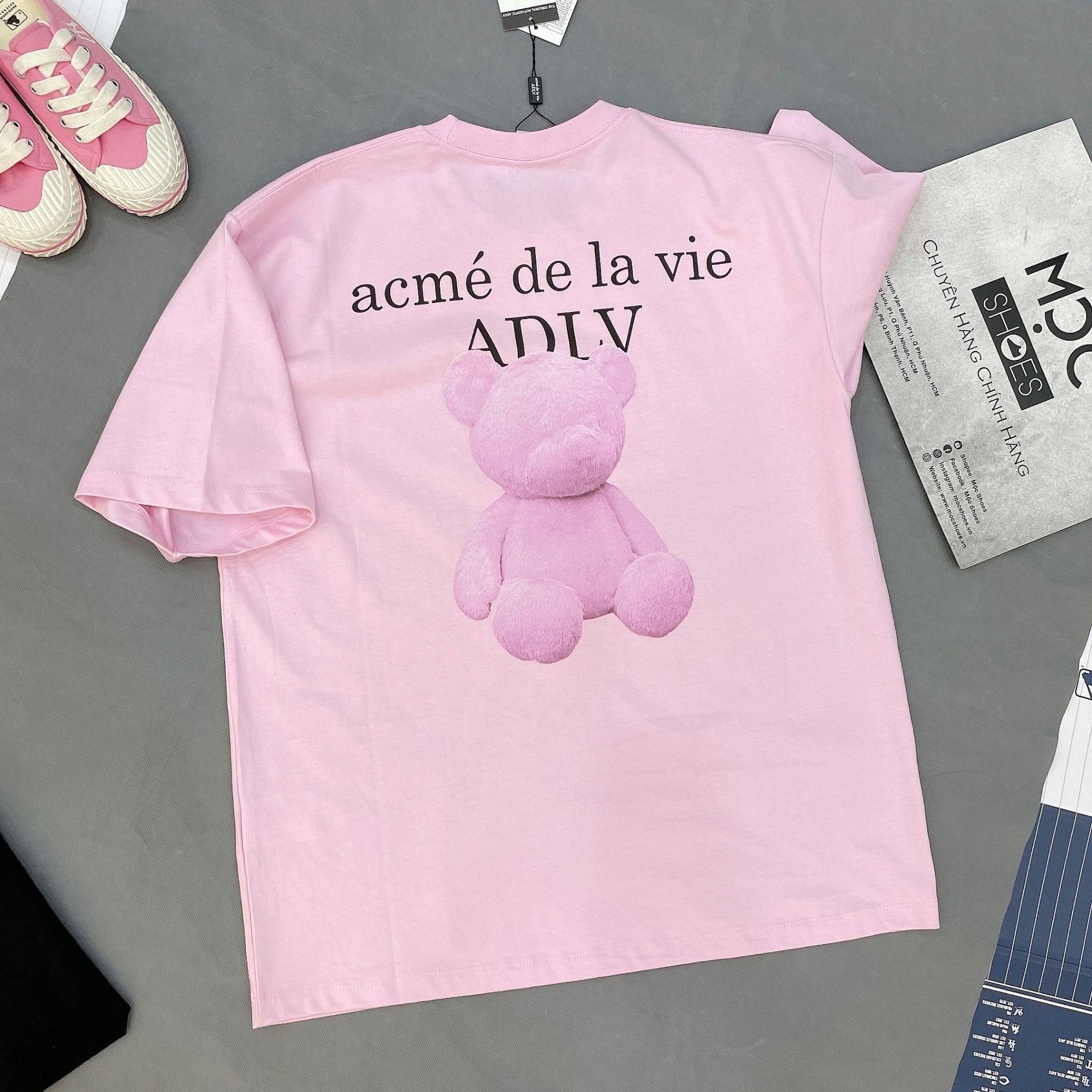 Áo Thun ADLV Gấu Bông Fuzzy