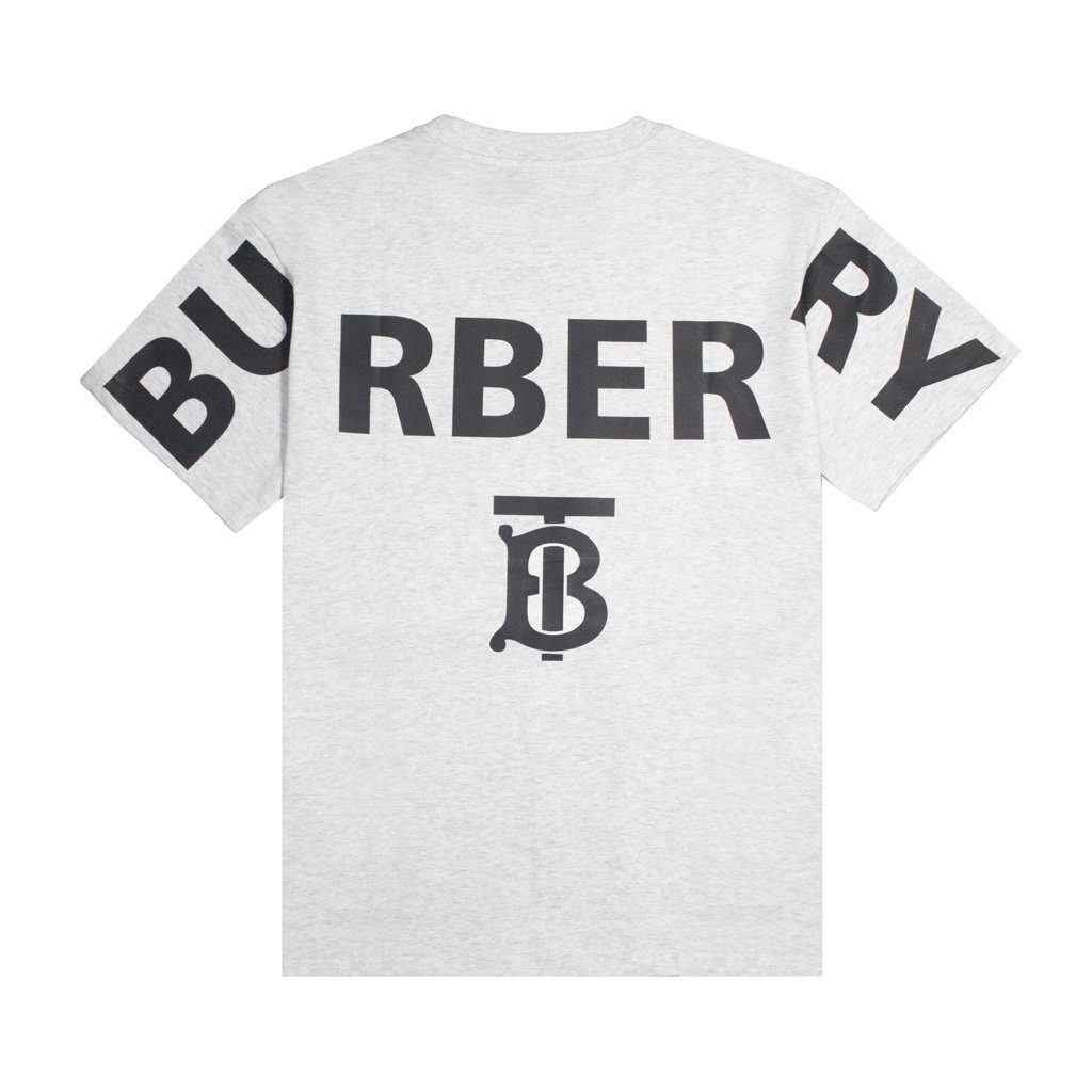 Áo Thun Burberry Thêu Cổ Big Logo Backside