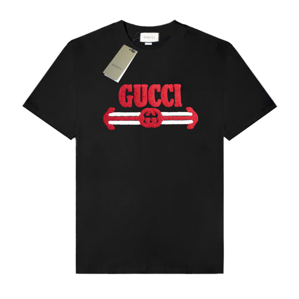 Áo Thun Gucci Fake Logo Thêu Xù ( new )