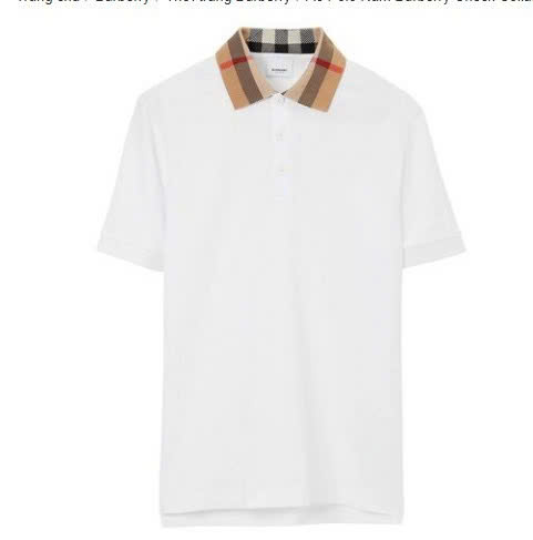 Polo BBR Burberry Viền Cổ Sọc Caro V2