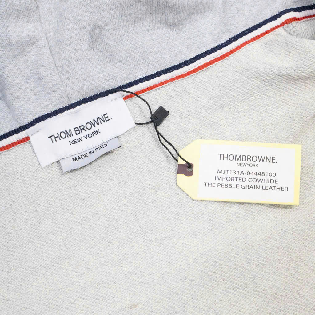 Hoodie Zip Thom Browne Viền Tay