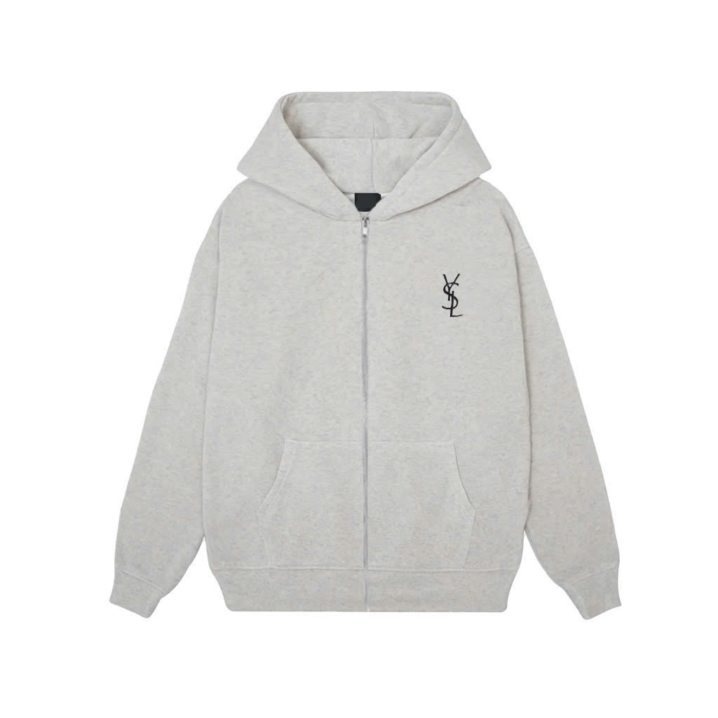 Hoodie Zip Yves Saint Laurent (YSL)