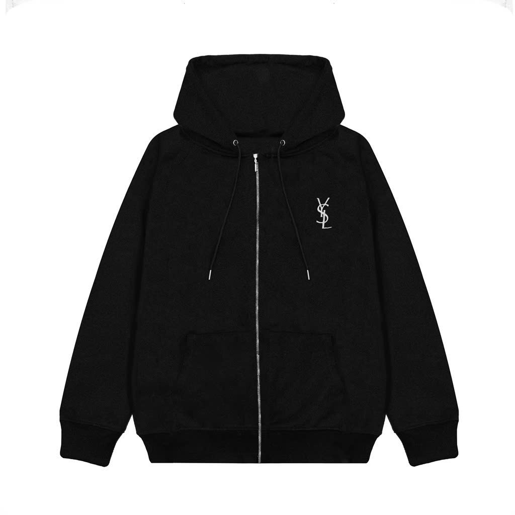 Hoodie Zip Yves Saint Laurent (YSL)