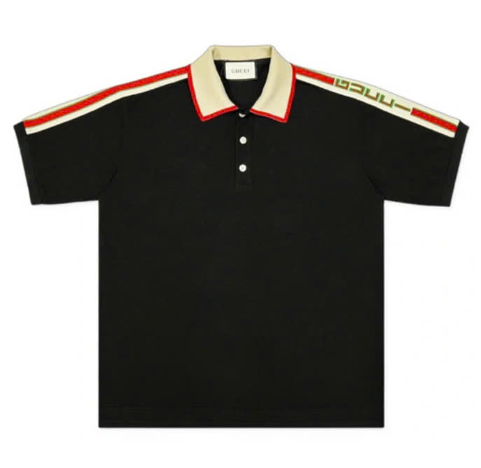 Polo GC Gucci Chữ Đỏ Cầu Vai