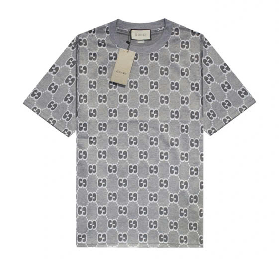 Áo Thun GC Gucci Grey Logo Printed