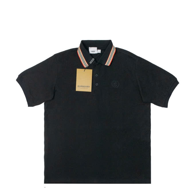 Polo BBR Burberry Icon Stripe Logo Thêu