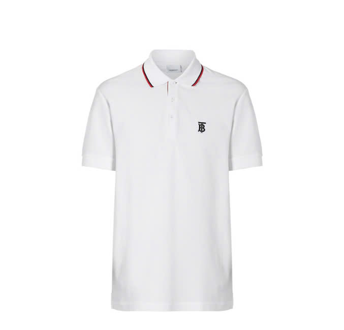 Polo BBR Burberry Basic Thêu Logo Ngực