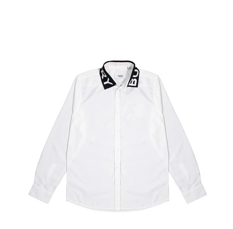Sơ Mi BBR Burberry Cổ Dệt