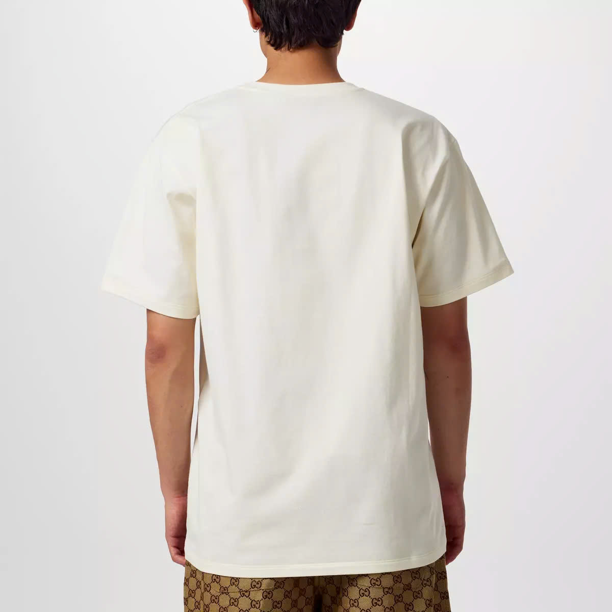 Áo thun GC Gucci Blade Print (Màu Kem)