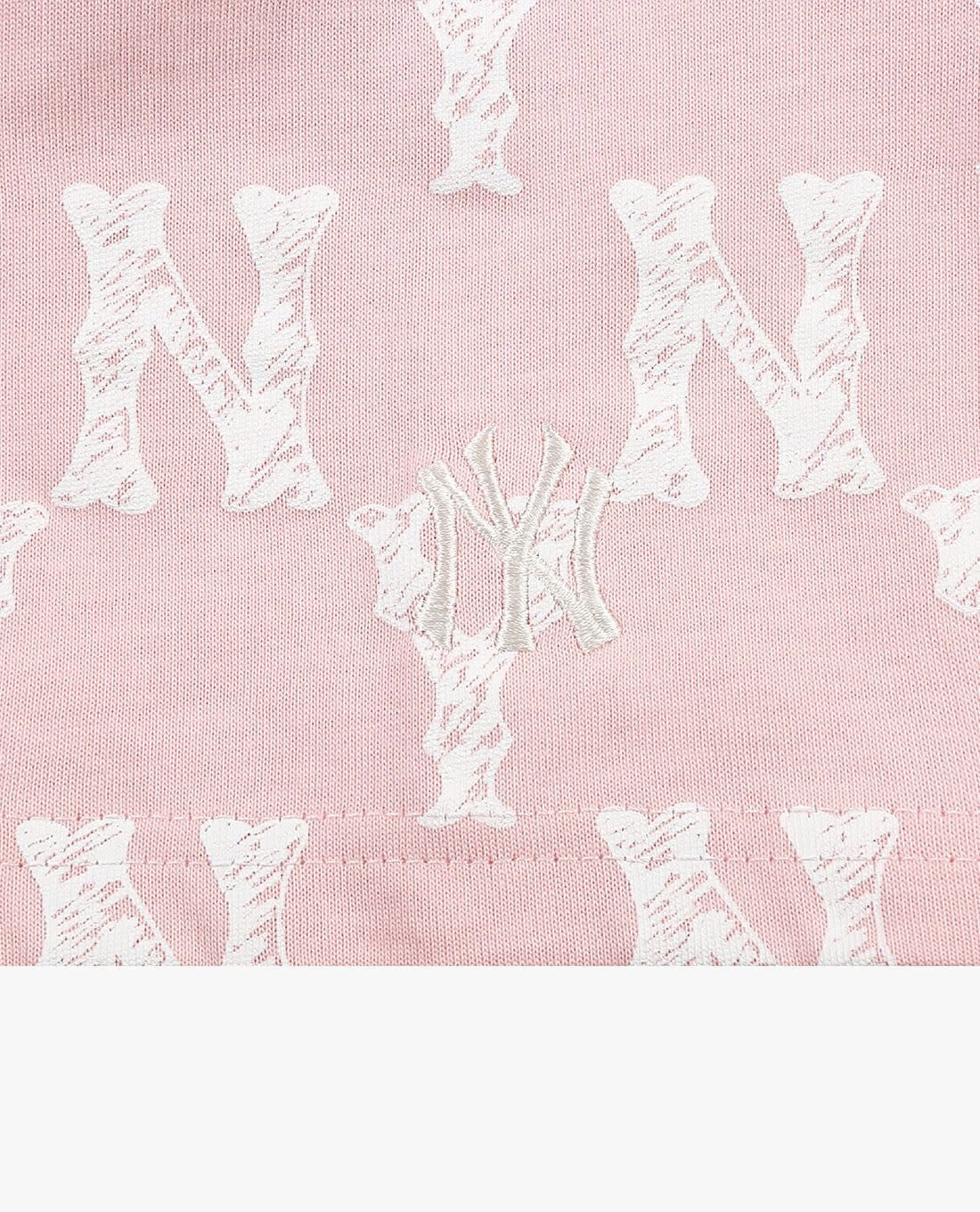 Áo thun MLB Monogram (Màu Hồng)