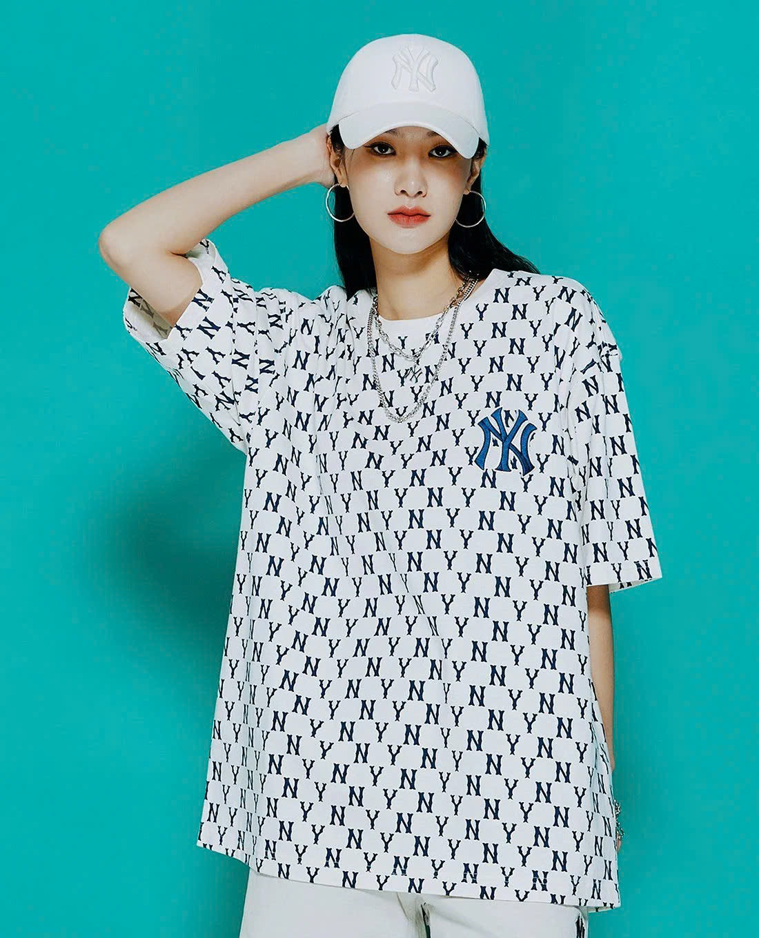 Áo thun MLB Monogram (Màu Trắng)