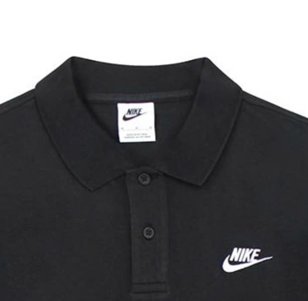 Polo Nike Thêu Basic 1 Logo Đen