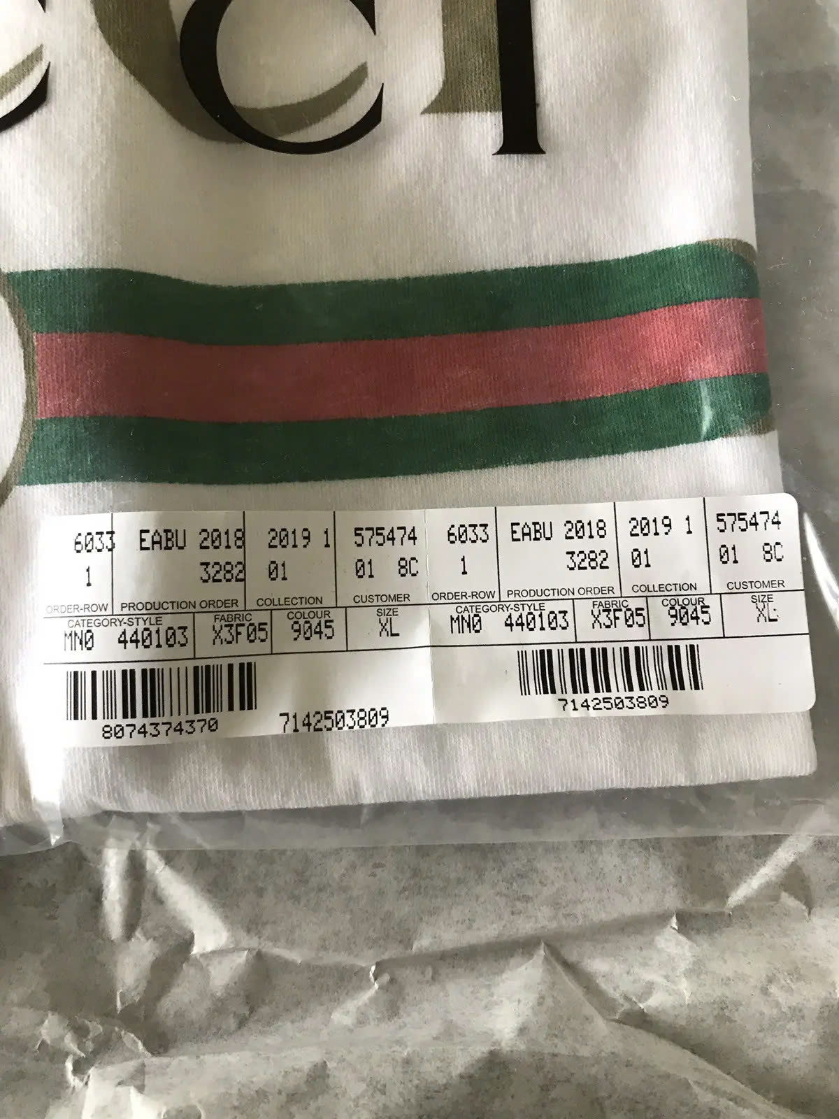 Áo thun Gucci Fake Logo (Màu Trắng)